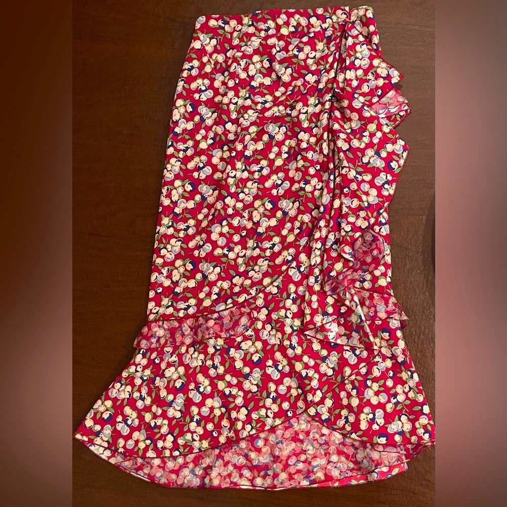 Authentic Louis Vuitton 2005 Runway Collection Cherry Berry Print Ruffle Skirt❣️ - Picture 12 of 13